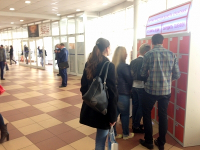 Автоматическая камера хранения на выставке VENDEXPO-2015, Москва.